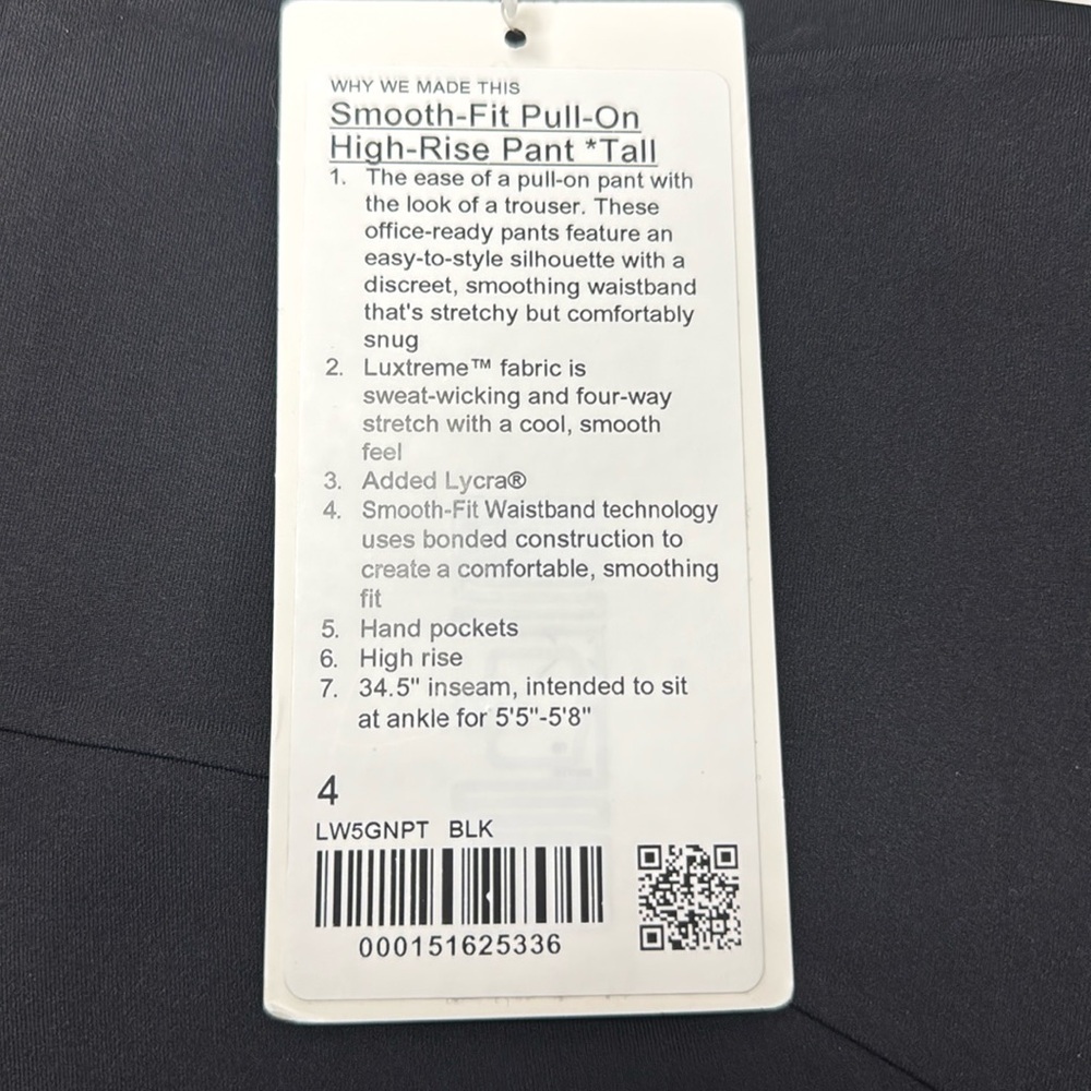 Smooth-Fit Pull-On High Rise Pant *Tall